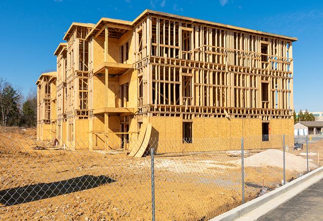 a mobile fence protecting a job site and workers in Great Falls